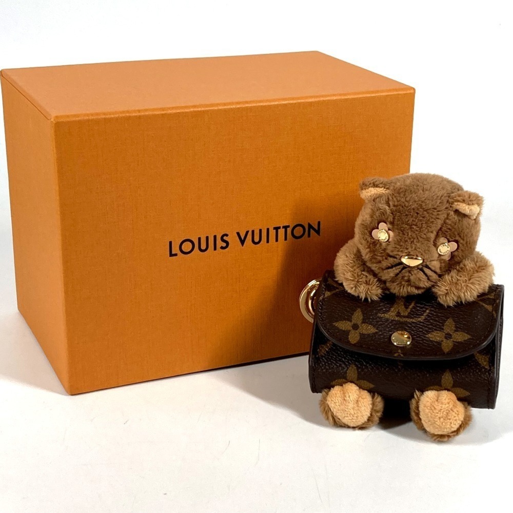 LOUIS VUITTON M01561 Monogram Cat Accessory Bag Charm - LV Cute Keychain Canv... - Picture 12 of 12